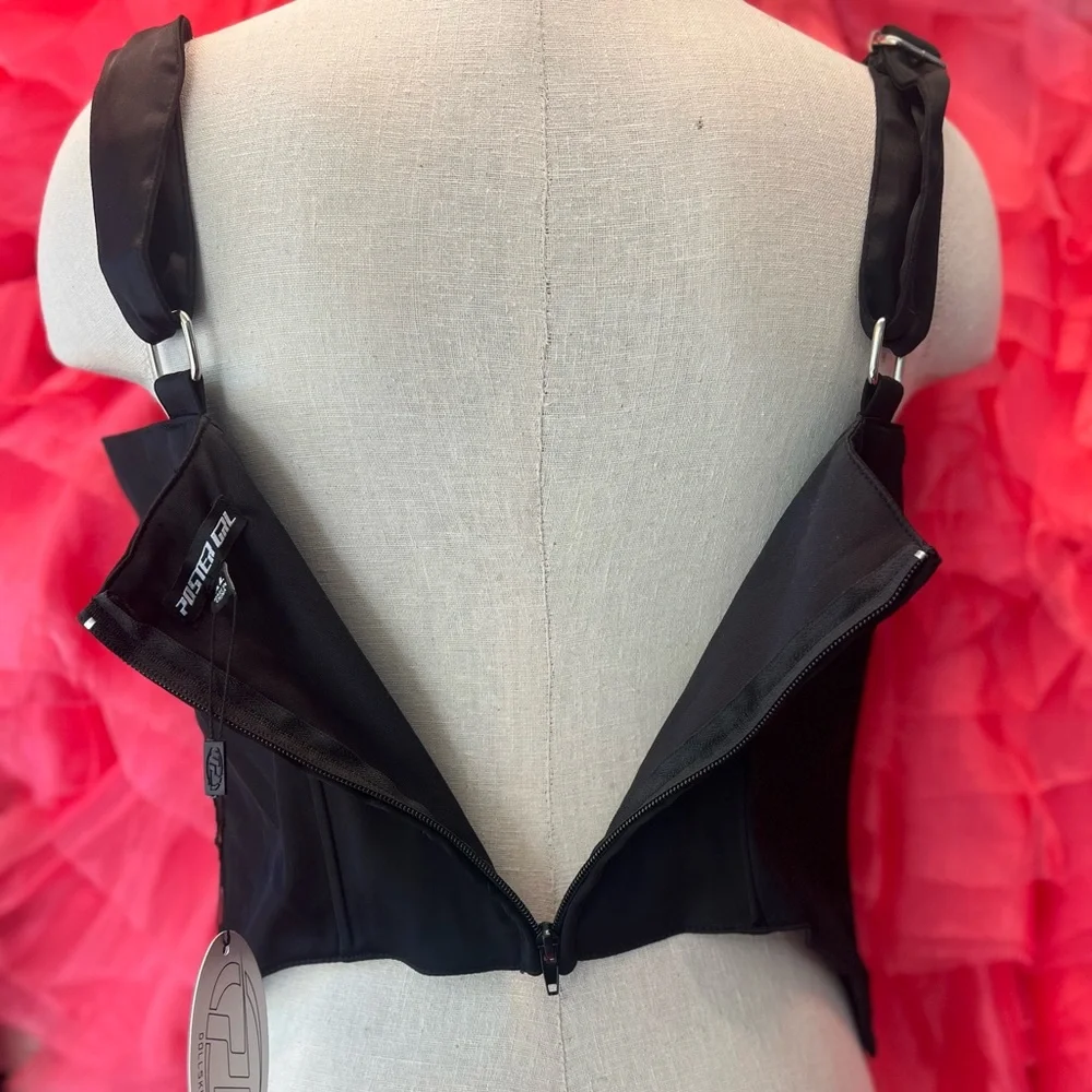 POSTER GIRL Elegant Black Corset Tank Top - Picture 6 of 6